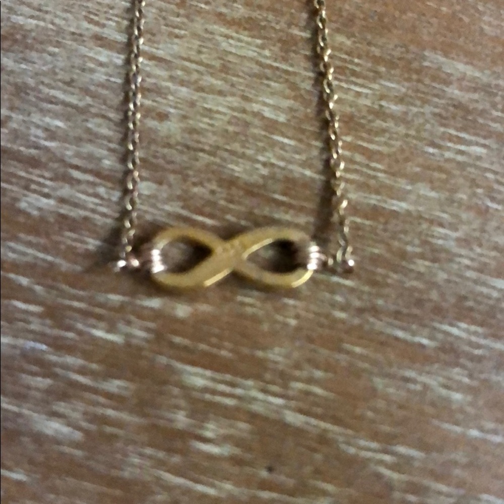 Infinity sign gold necklace